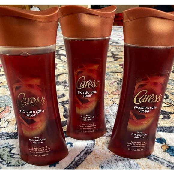 HTF Caress Body Wash bundle lot 3 Passionate Spell NEW 18oz - Picture 4 of 7